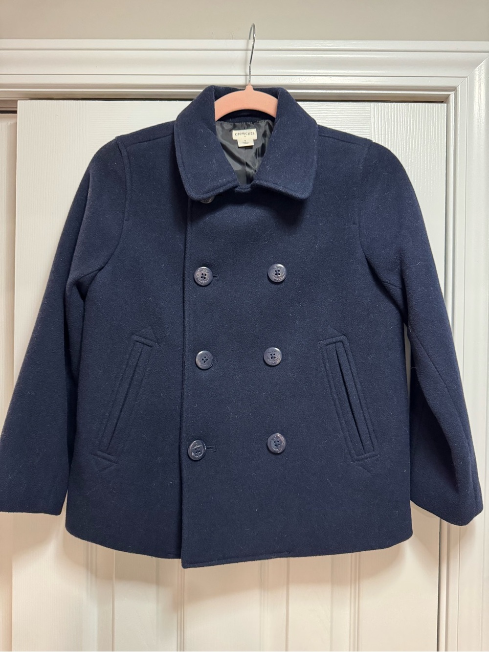 J. Crew Crewcuts Navy Double-Breasted Wool Peacoat
